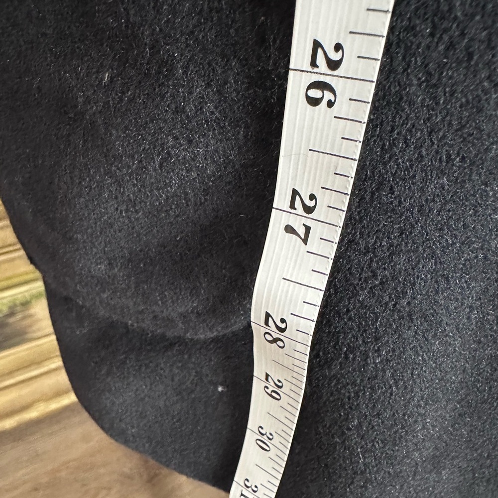 Burberry Vintage Wool Coat Black Crest Embroidered Classic‎ Jacket Size 15 - Picture 13 of 14